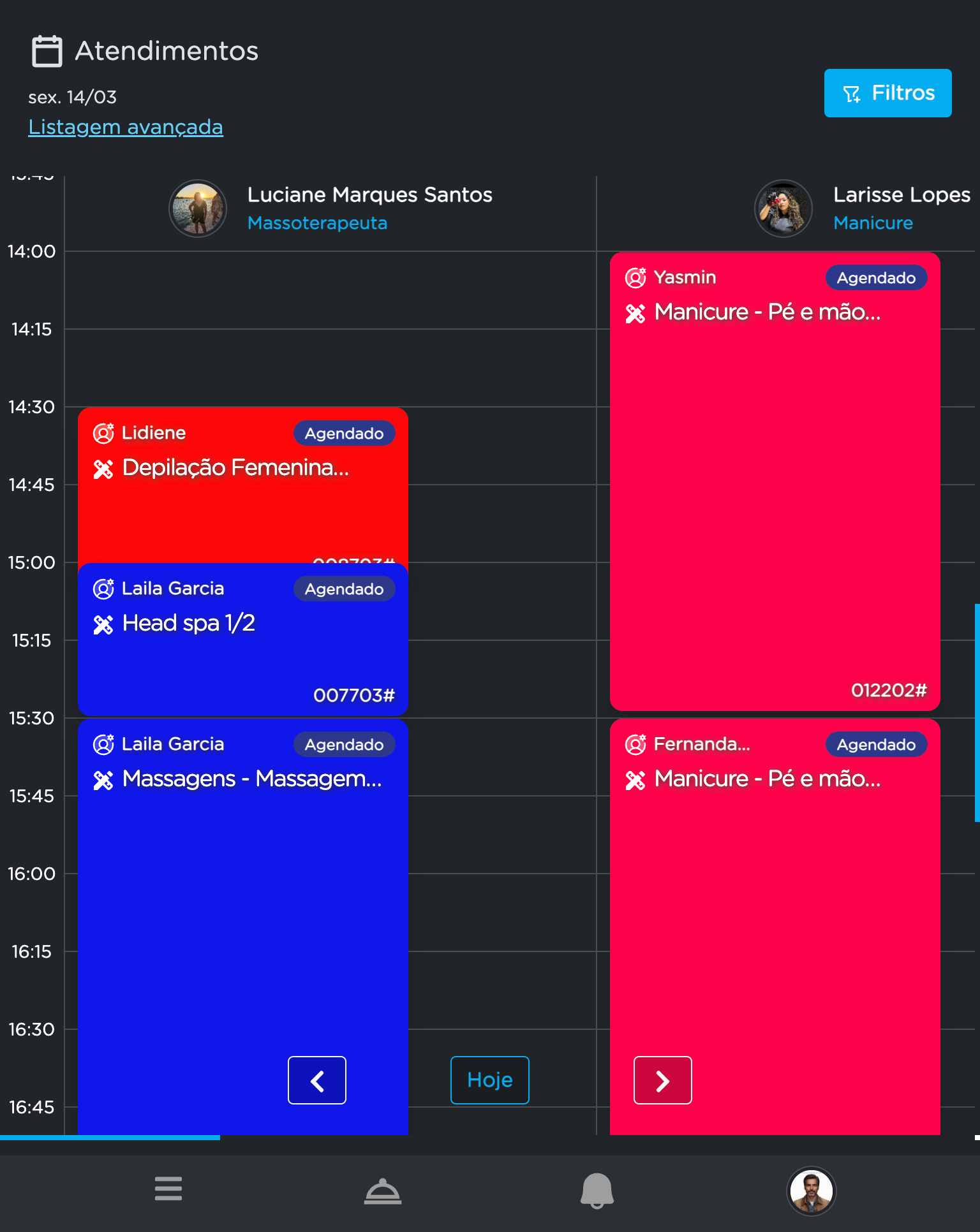 Sistema Salão Smart - Agenda de Atendimentos